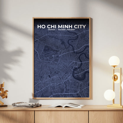 Ho Chi Minh City Tide Map Poster