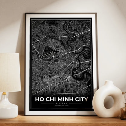 Ho Chi Minh City Modern Map Poster