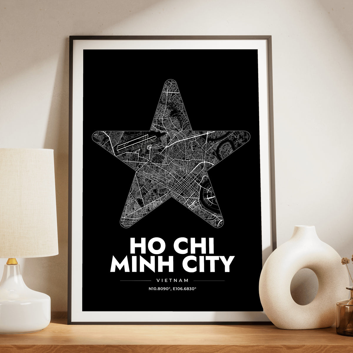 Ho Chi Minh City Star Map Poster