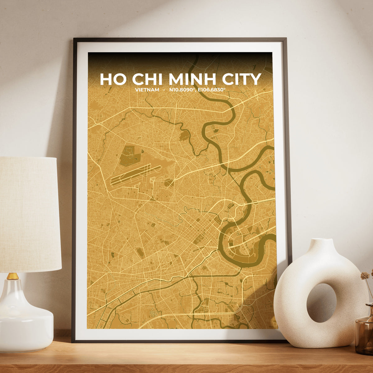 Ho Chi Minh City Forge Map Poster