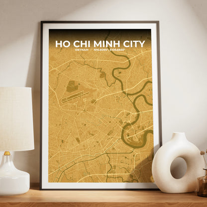 Ho Chi Minh City Forge Map Poster