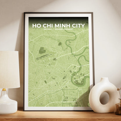 Ho Chi Minh City Grove Map Poster
