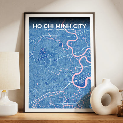 Ho Chi Minh City Candy Map Poster