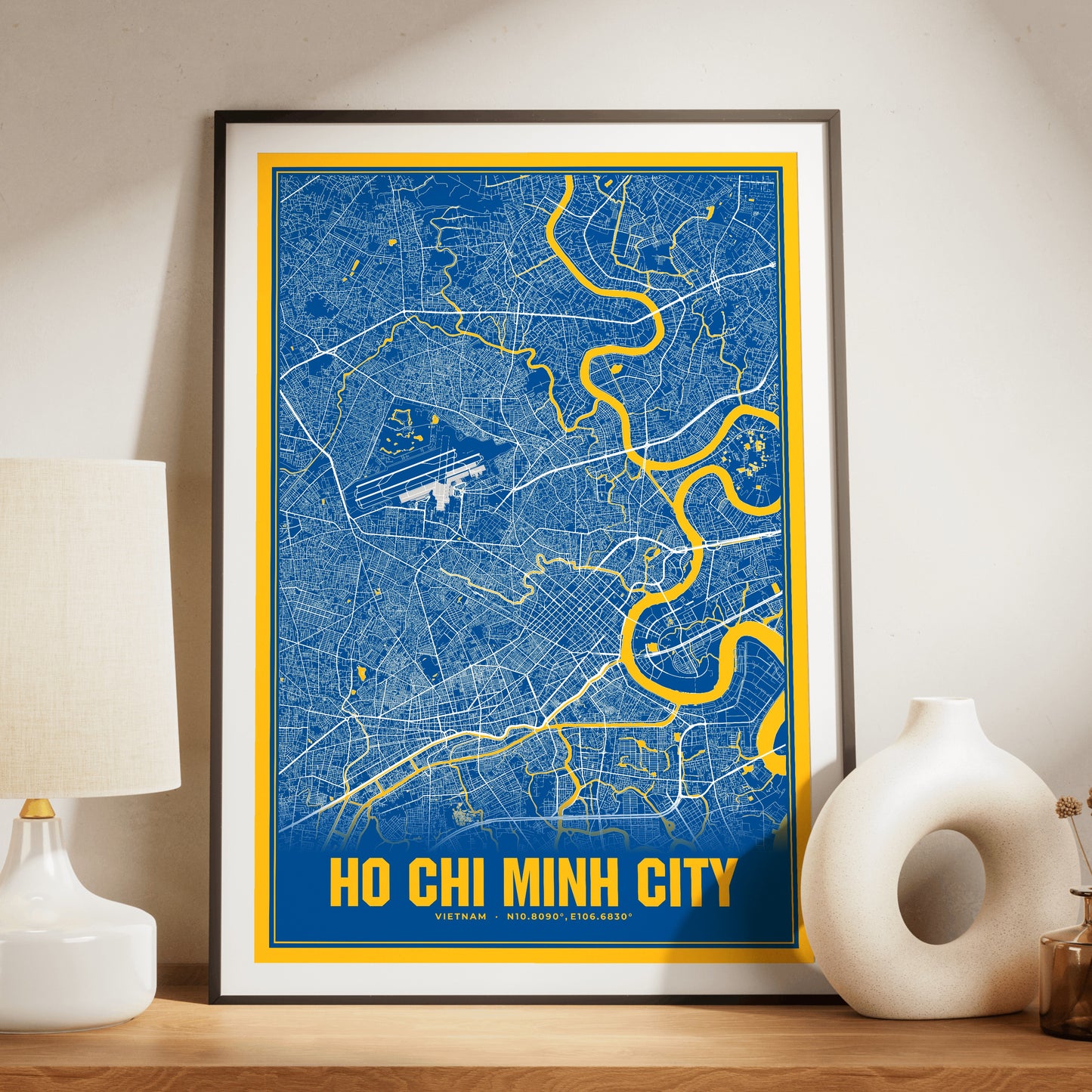 Ho Chi Minh City Blockbuster Map Poster