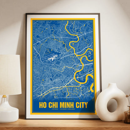 Ho Chi Minh City Blockbuster Map Poster