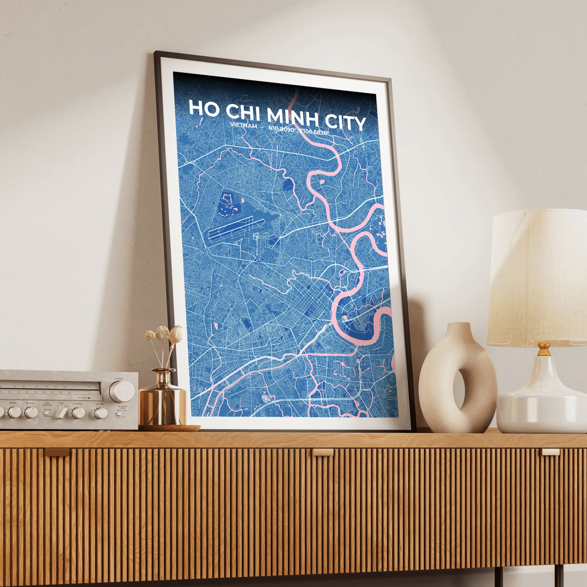 Ho Chi Minh City Candy Map Poster