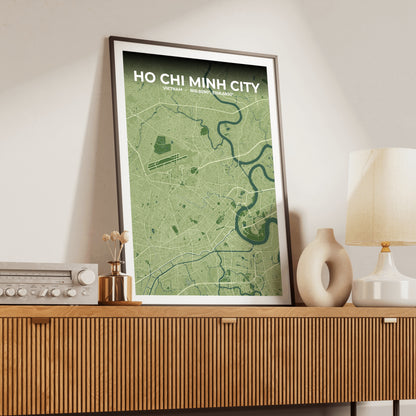 Ho Chi Minh City Clay Map Poster