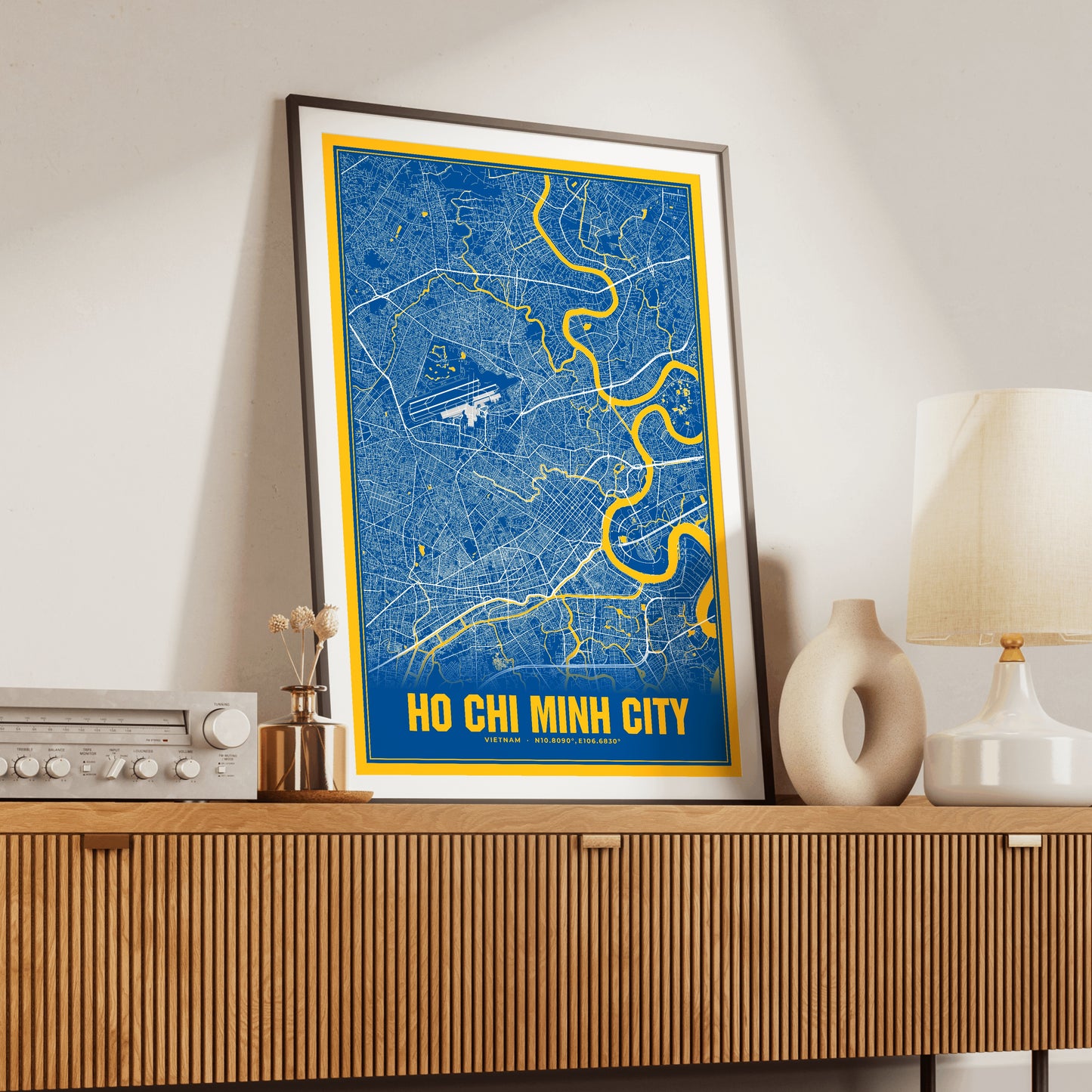 Ho Chi Minh City Blockbuster Map Poster