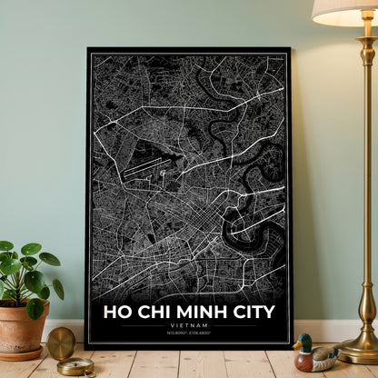 Ho Chi Minh City Modern Map Poster