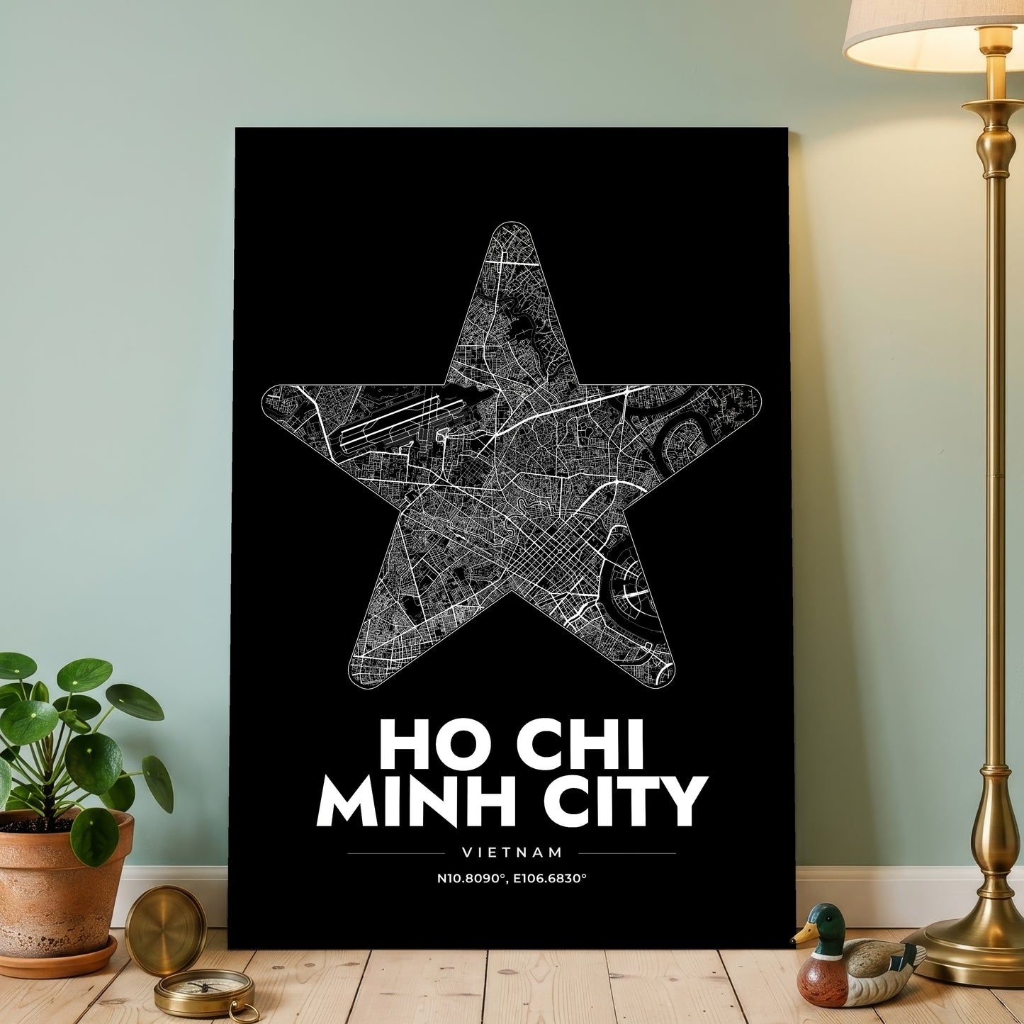 Ho Chi Minh City Star Map Poster
