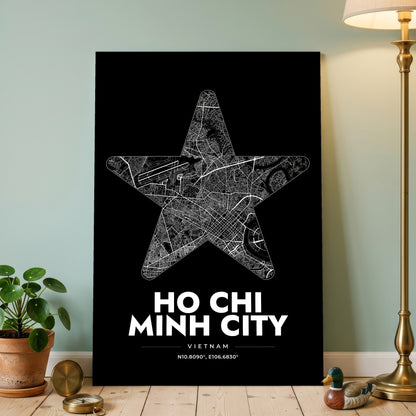 Ho Chi Minh City Star Map Poster