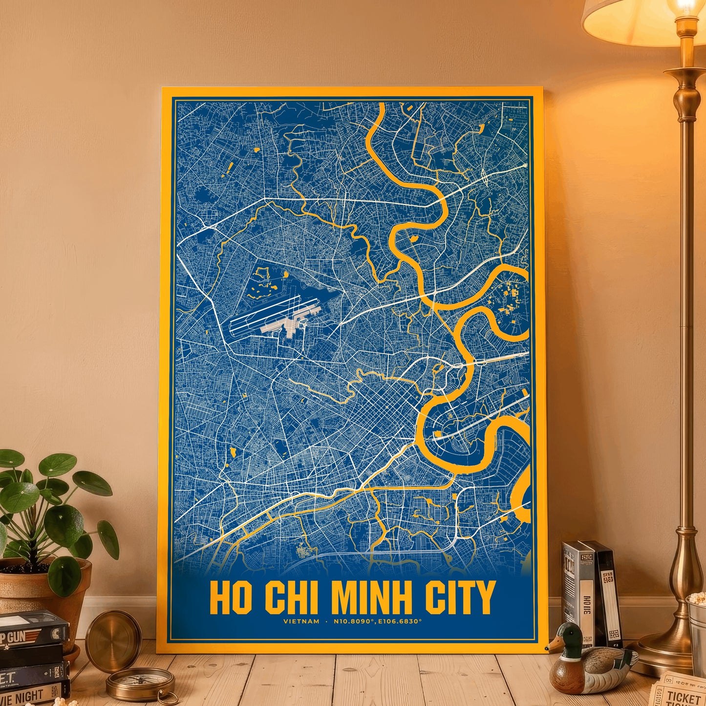 Ho Chi Minh City Blockbuster Map Poster