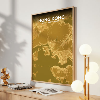 Hong Kong Forge Map Poster