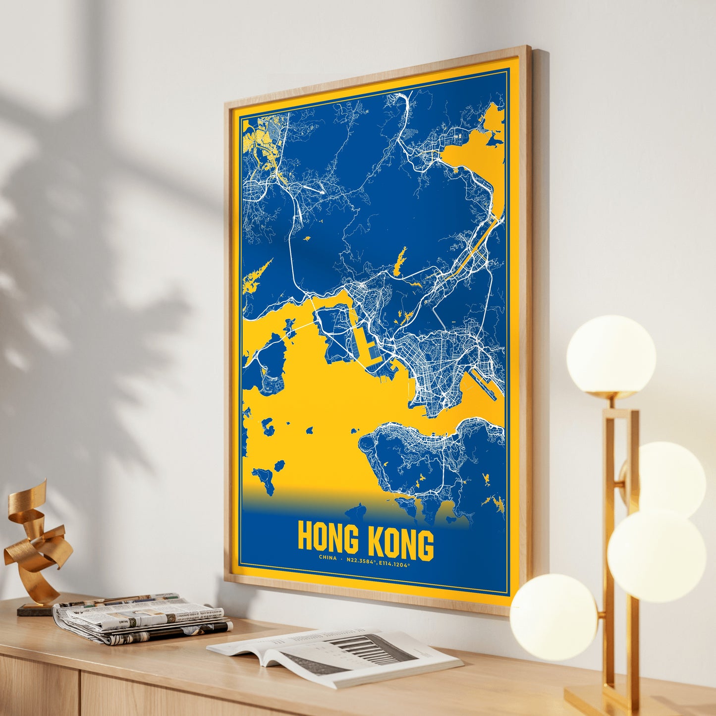 Hong Kong Blockbuster Map Poster