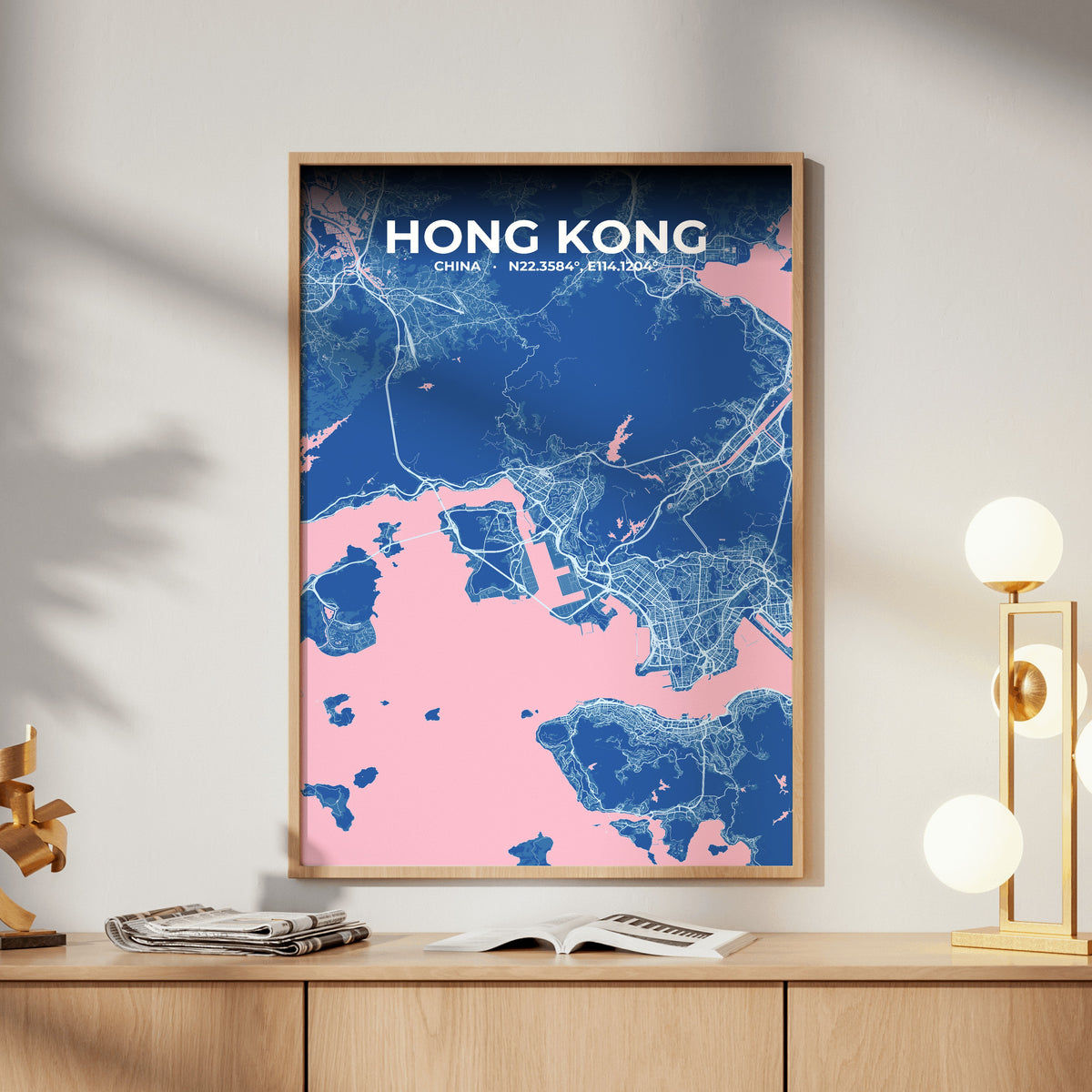 Hong Kong Candy Map Poster
