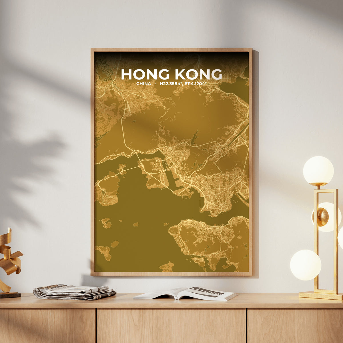 Hong Kong Forge Map Poster