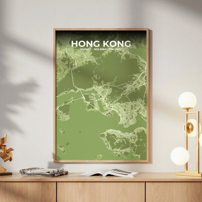 Hong Kong Grove Map Poster