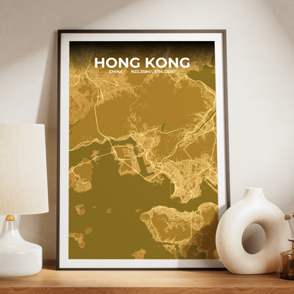 Hong Kong Forge Map Poster