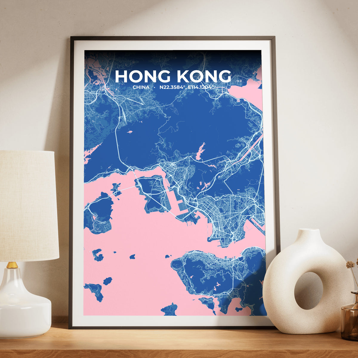 Hong Kong Candy Map Poster