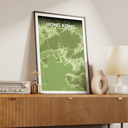 Hong Kong Grove Map Poster