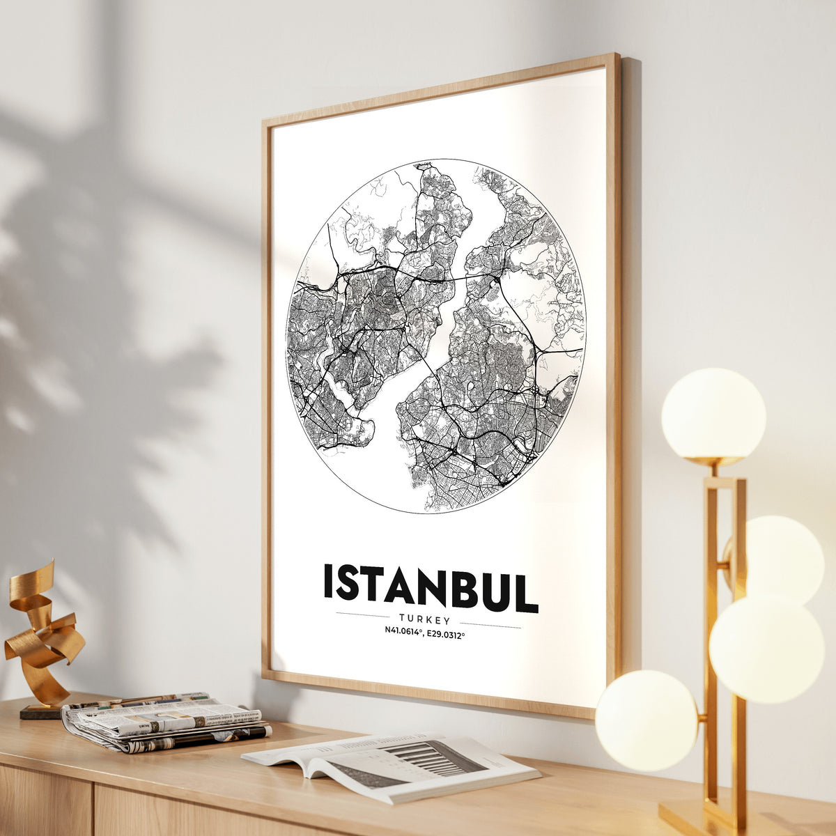 Istanbul Spot Map Poster