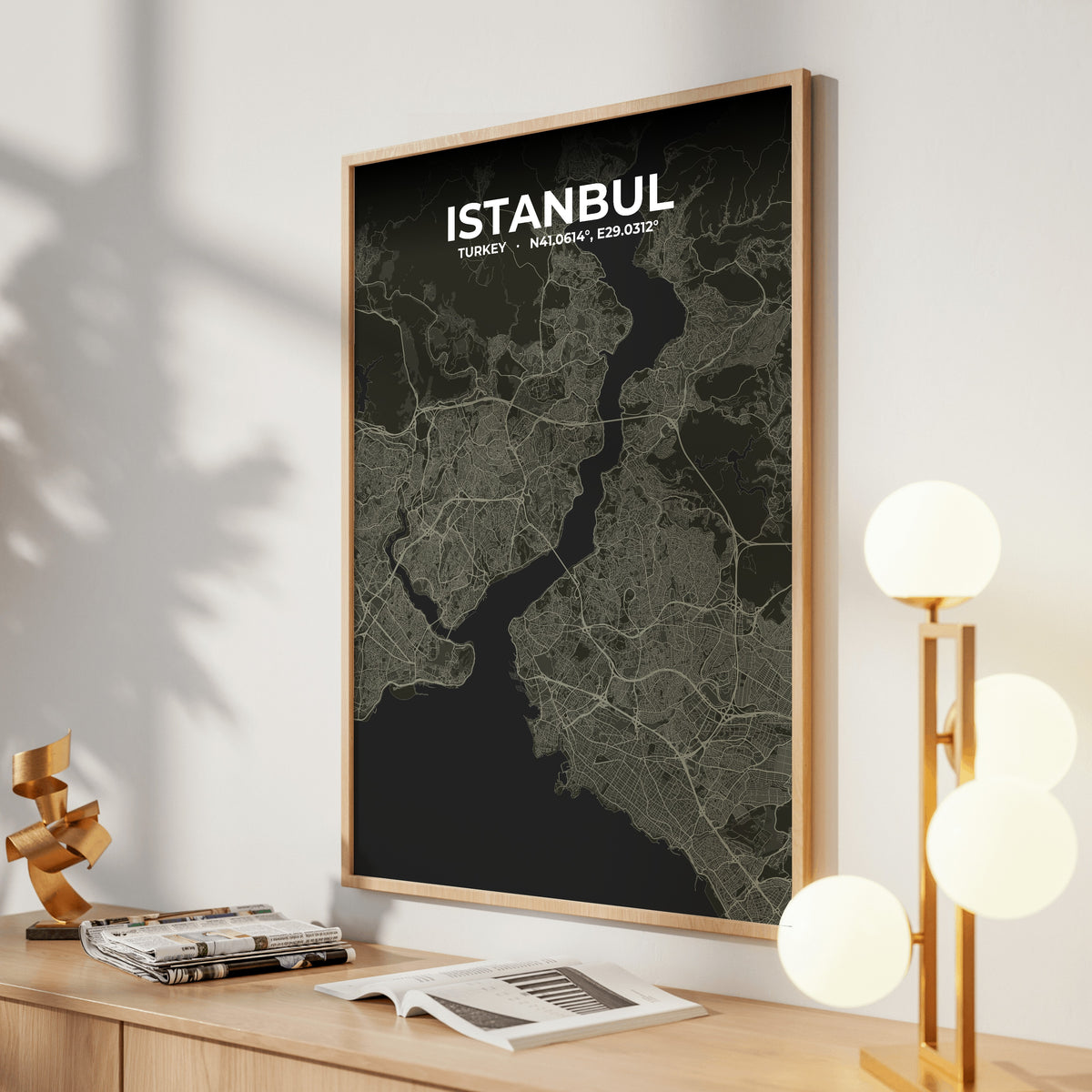 Istanbul Sable Map Poster