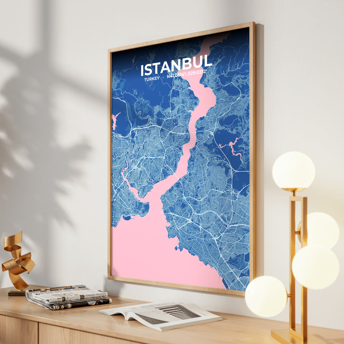 Istanbul Candy Map Poster