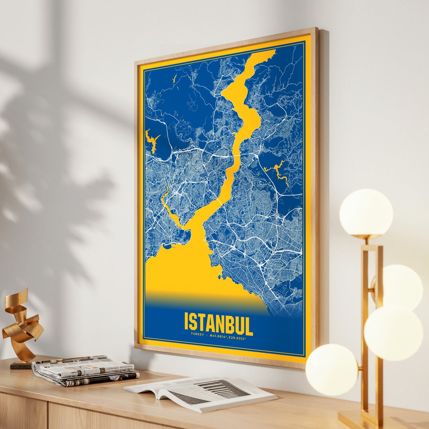Istanbul Blockbuster Map Poster