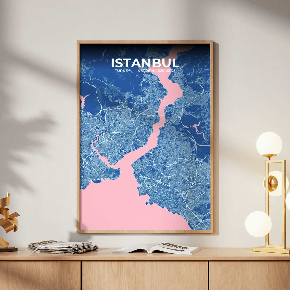 Istanbul Candy Map Poster