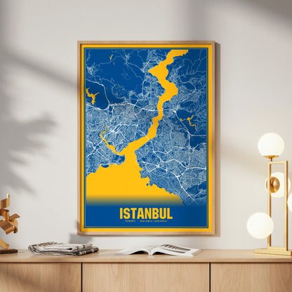 Istanbul Blockbuster Map Poster