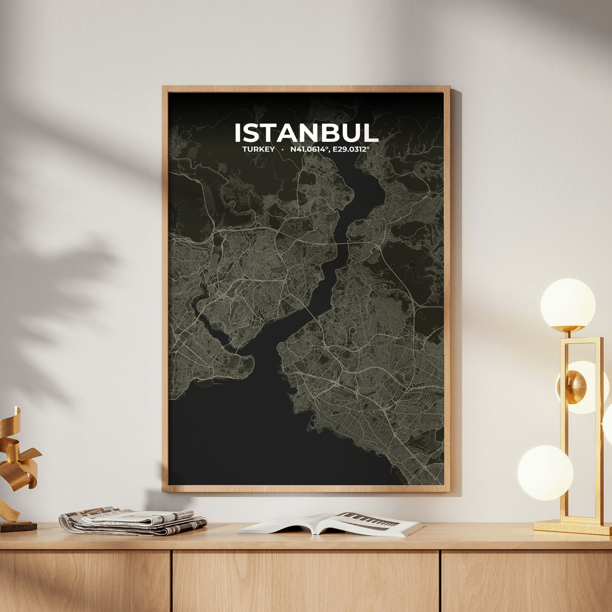 Istanbul Sable Map Poster