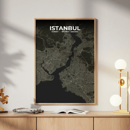 Istanbul Sable Map Poster