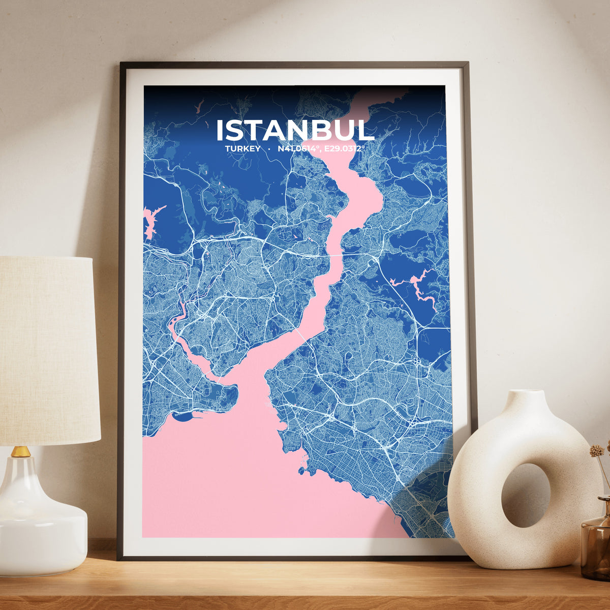 Istanbul Candy Map Poster