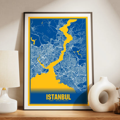 Istanbul Blockbuster Map Poster