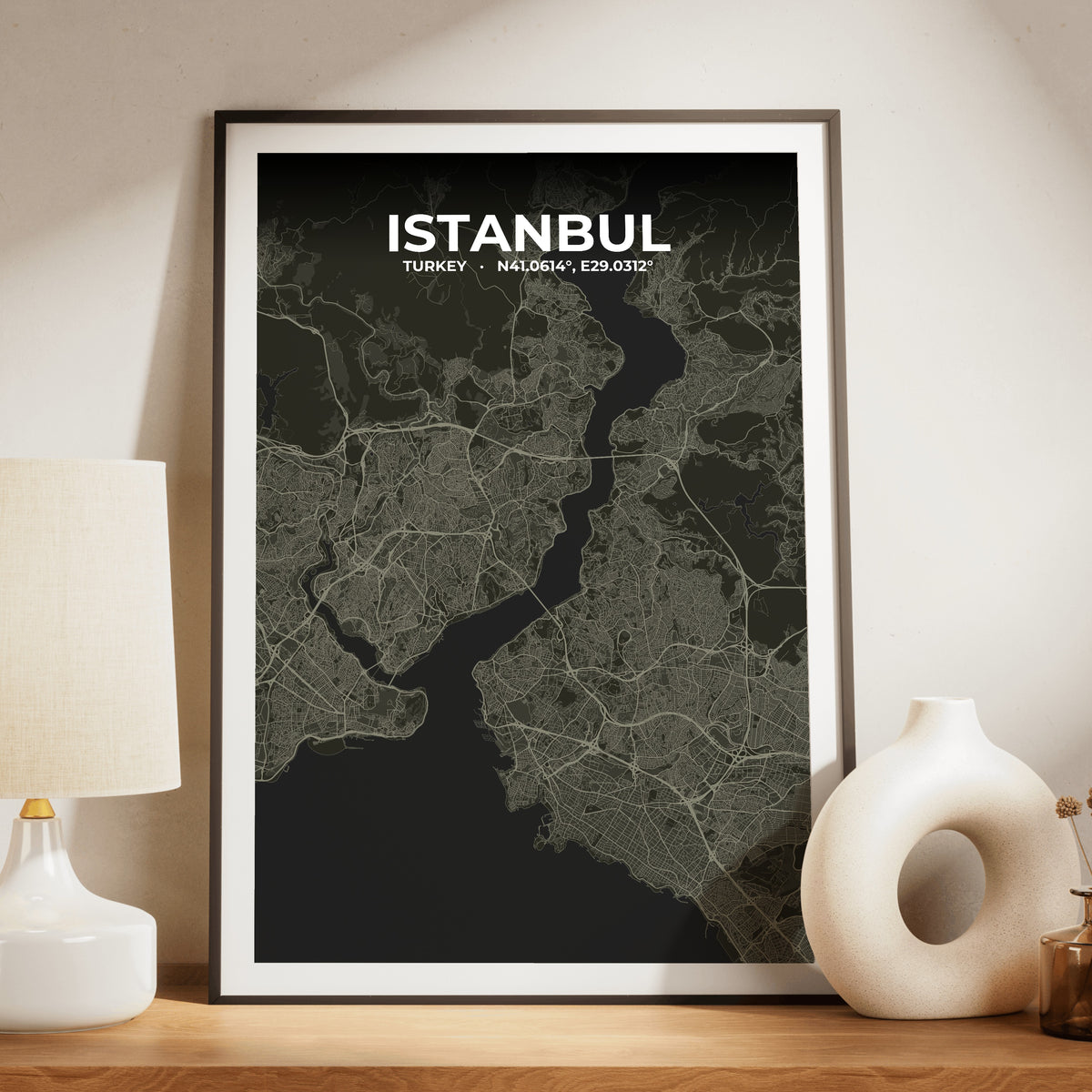 Istanbul Sable Map Poster