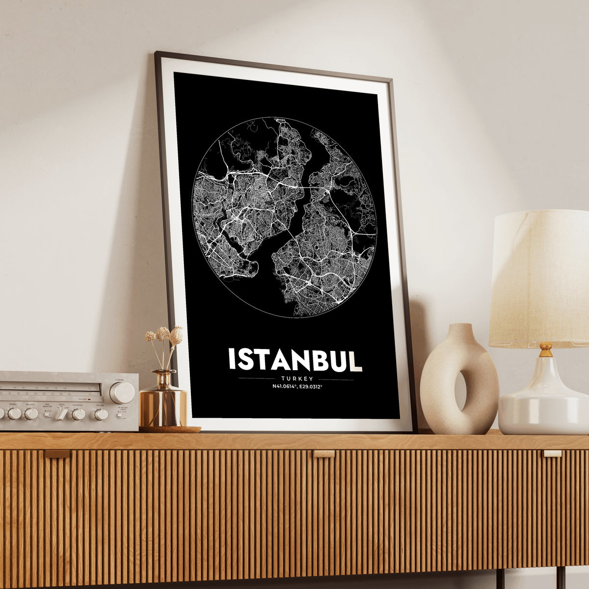 Istanbul Spot Map Poster