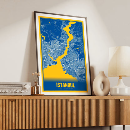 Istanbul Blockbuster Map Poster