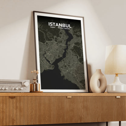 Istanbul Sable Map Poster