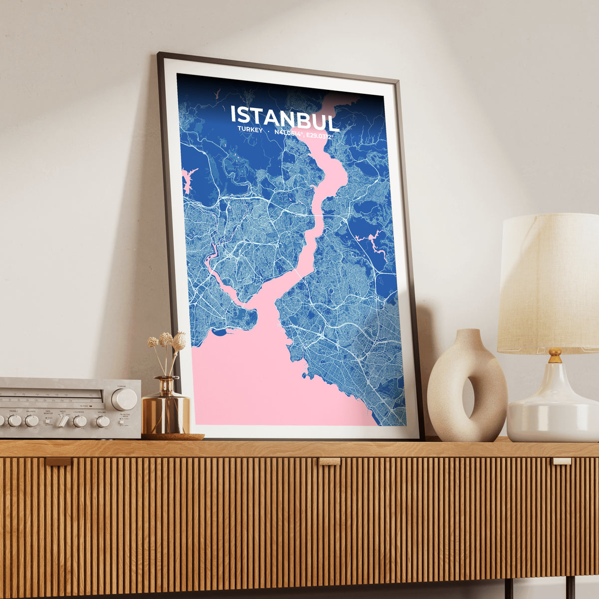 Istanbul Candy Map Poster