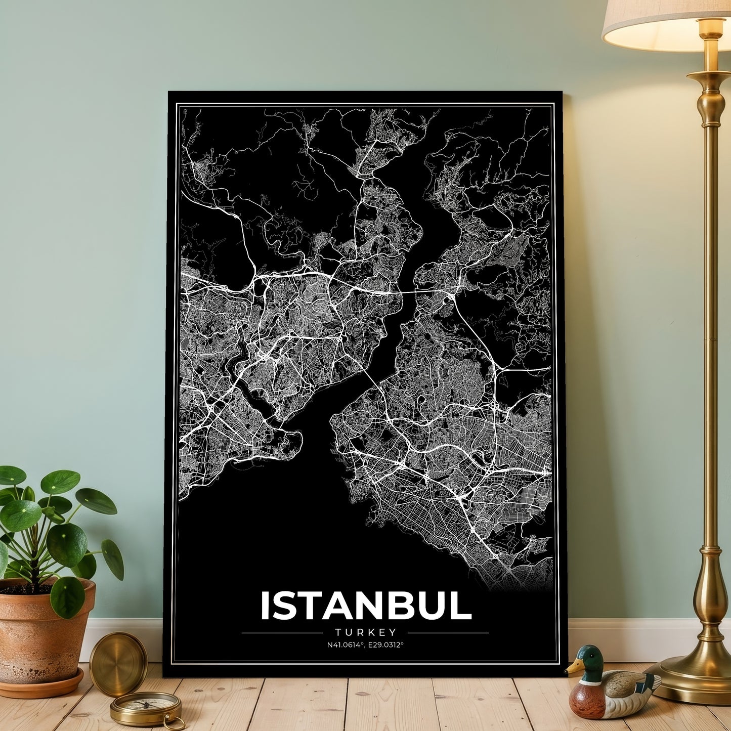 Istanbul Modern Map Poster