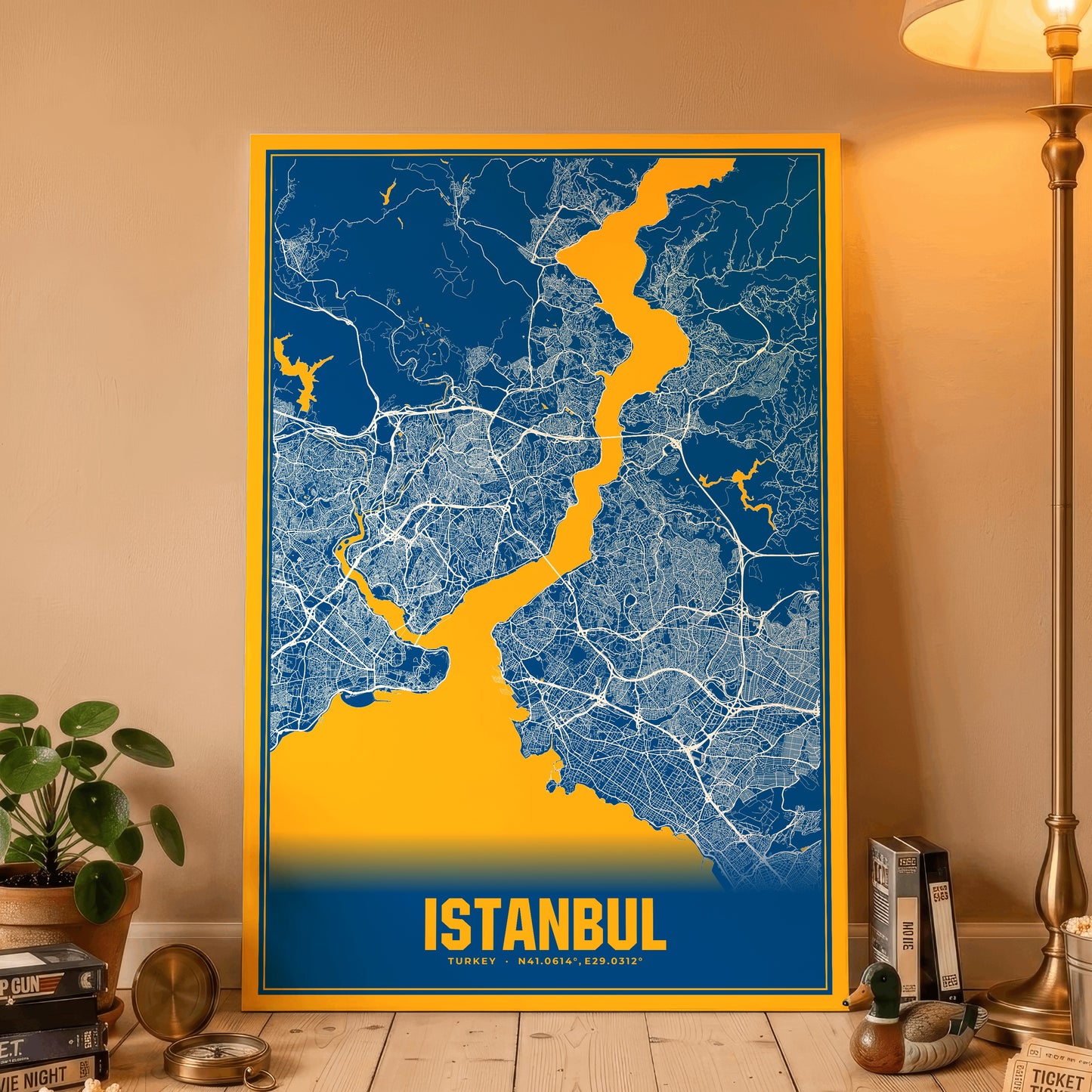 Istanbul Blockbuster Map Poster