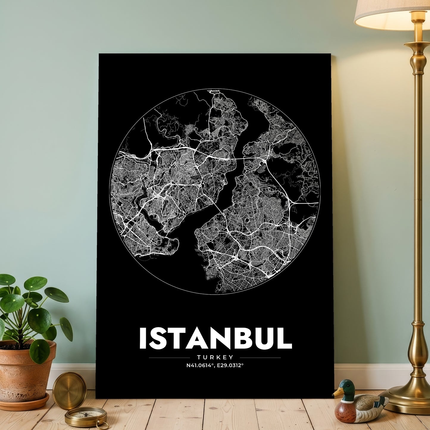 Istanbul Spot Map Poster