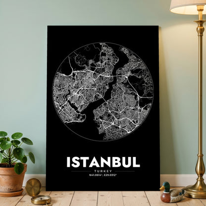 Istanbul Spot Map Poster