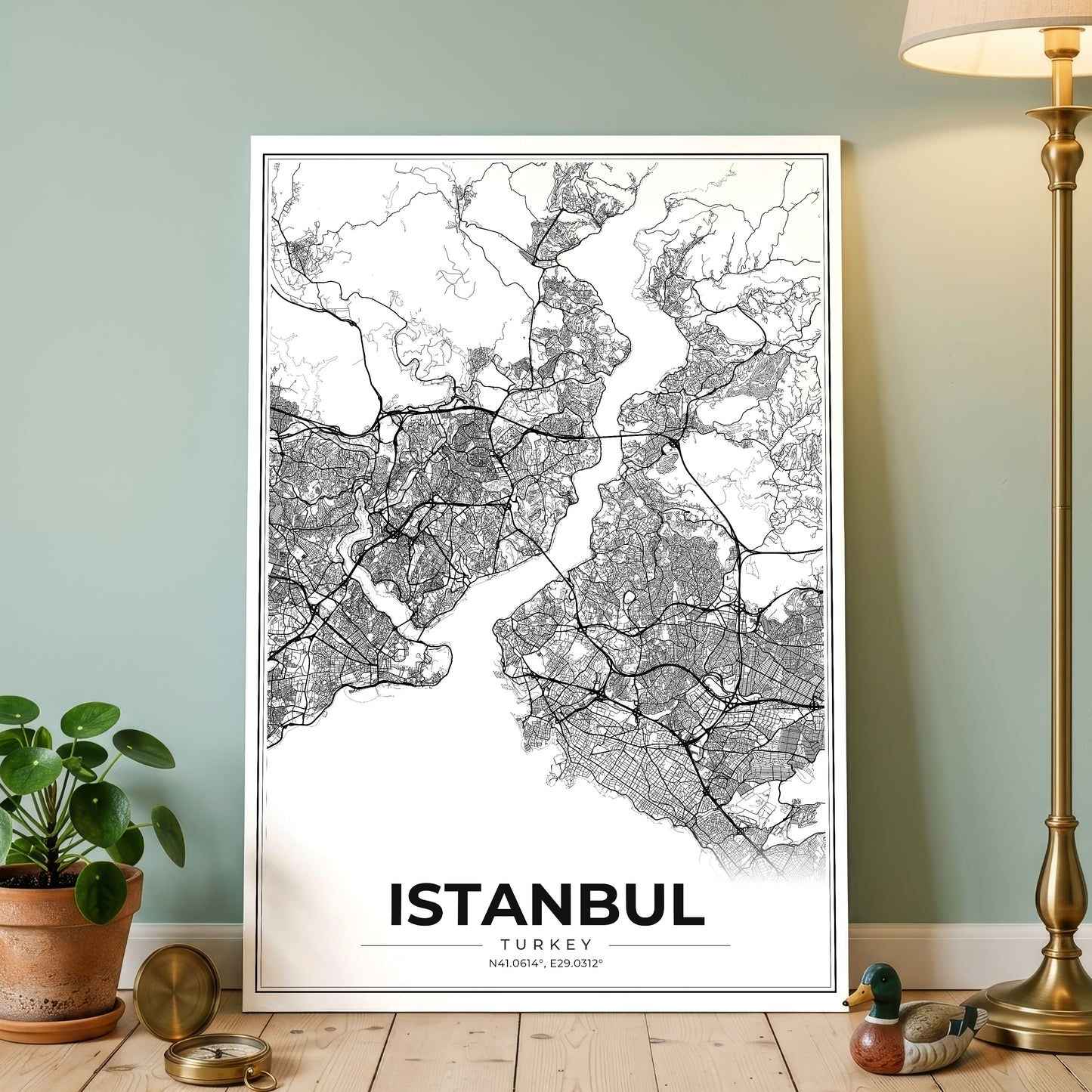 Istanbul Modern Map Poster