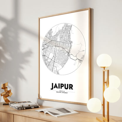 Jaipur Spot Map Poster