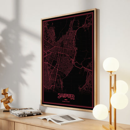 Jaipur Phosphor Map Poster - System Alert