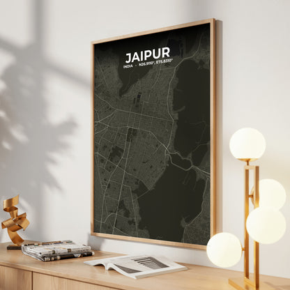 Jaipur Sable Map Poster