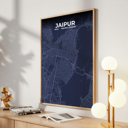 Jaipur Tide Map Poster