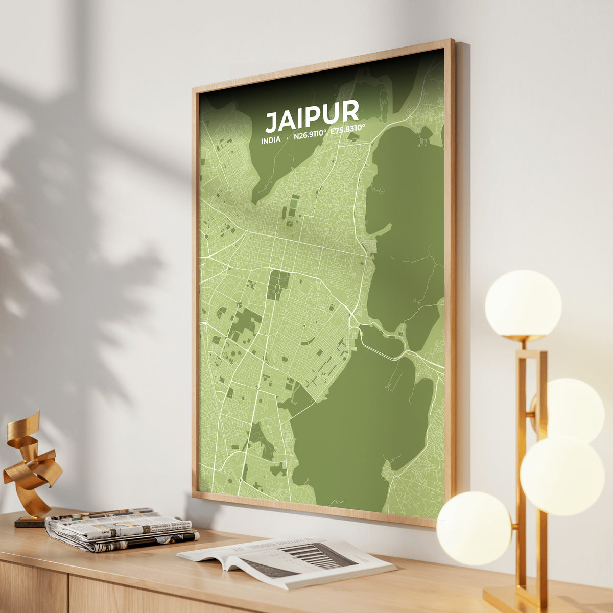 Jaipur Grove Map Poster