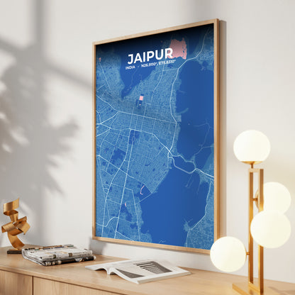 Jaipur Candy Map Poster
